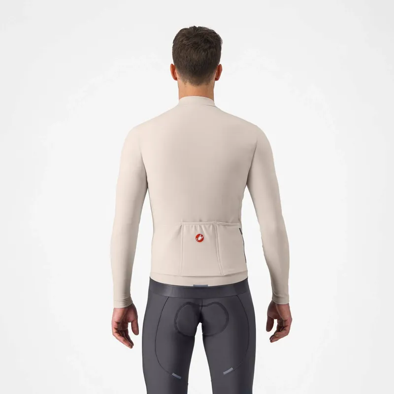 Castelli Espresso Thermal Jersey in Clay / Dark Grey-1