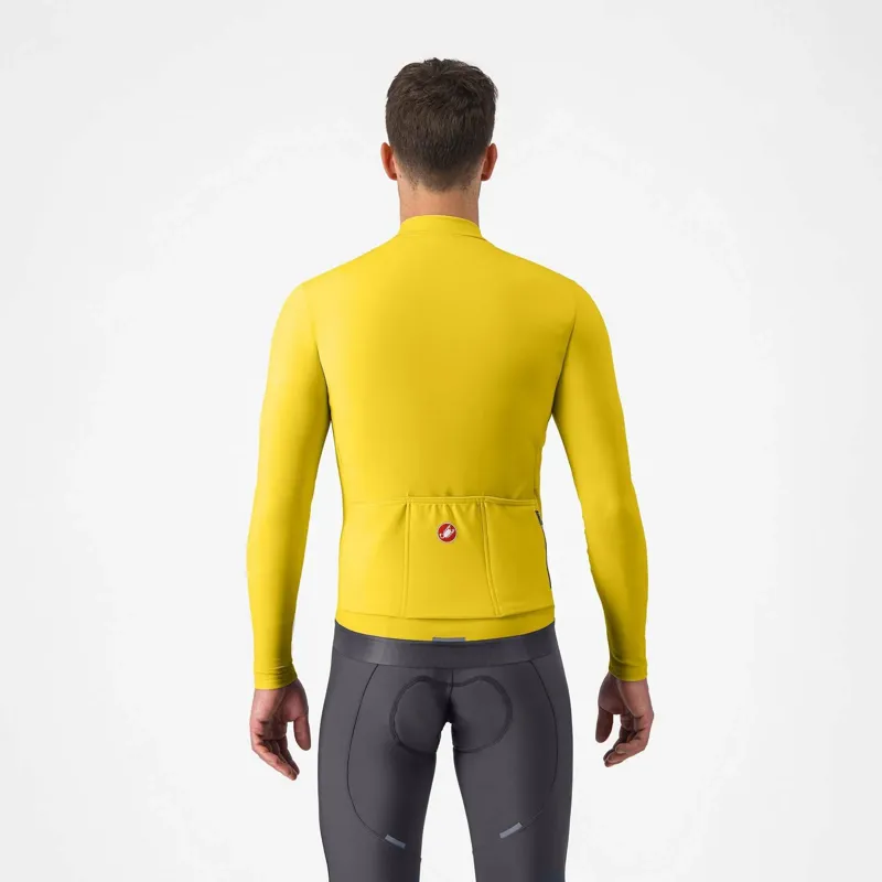 Castelli Espresso Thermal Jersey in Mango Mojito / Dark Grey-1