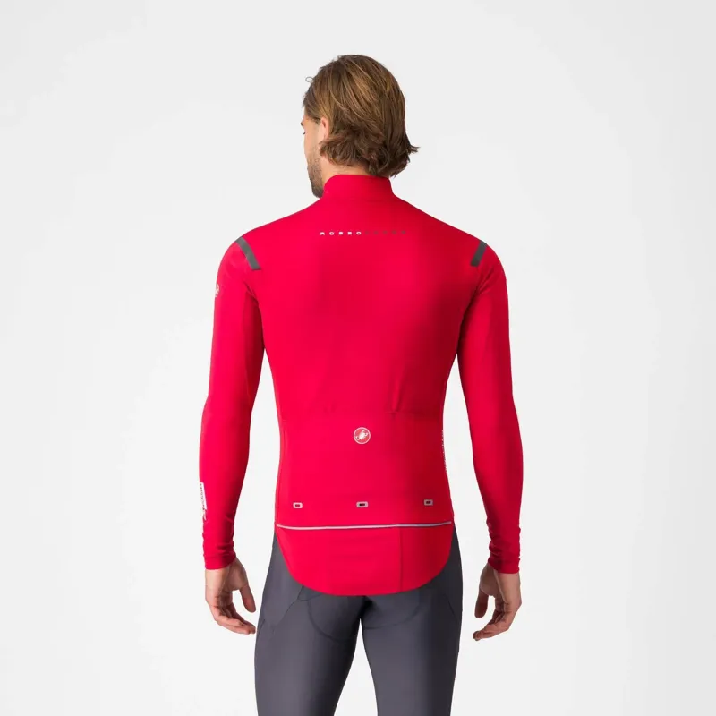2025 Castelli Perfetto RoS 3 AirCore Jacket : Rich Red/Black Reflex-1