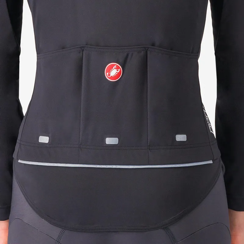 2025 Castelli Perfetto RoS 3 Women's Jacket : Light Black/Silver Reflex-5