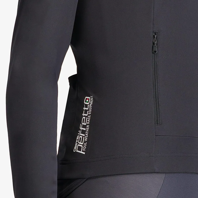 2025 Castelli Perfetto RoS 3 Women's Jacket : Light Black/Silver Reflex-3