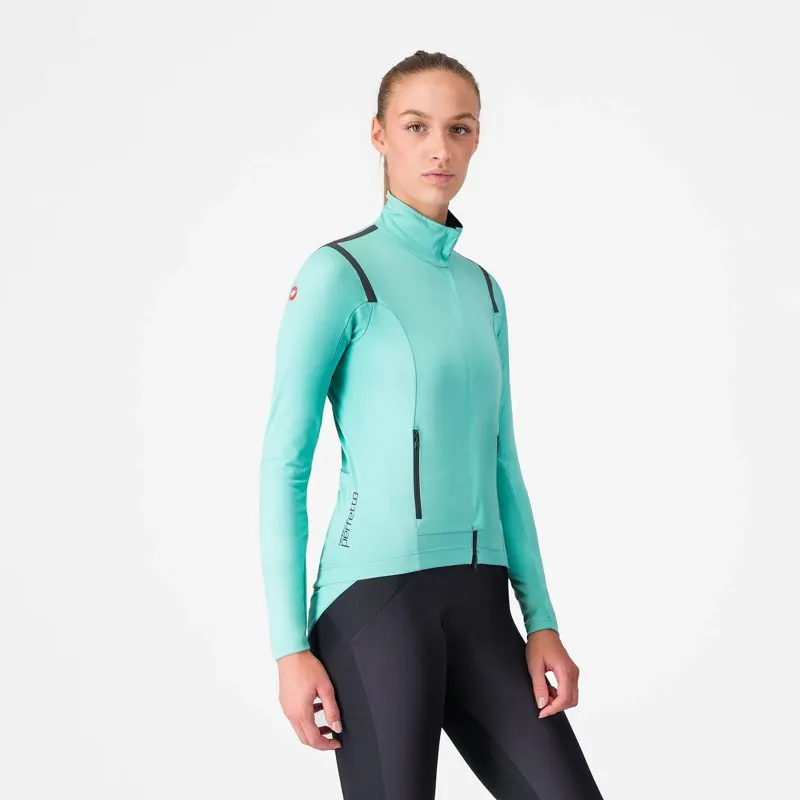 2025 Castelli Perfetto RoS 3 Women's Jacket : Pool Blue/Black Reflex