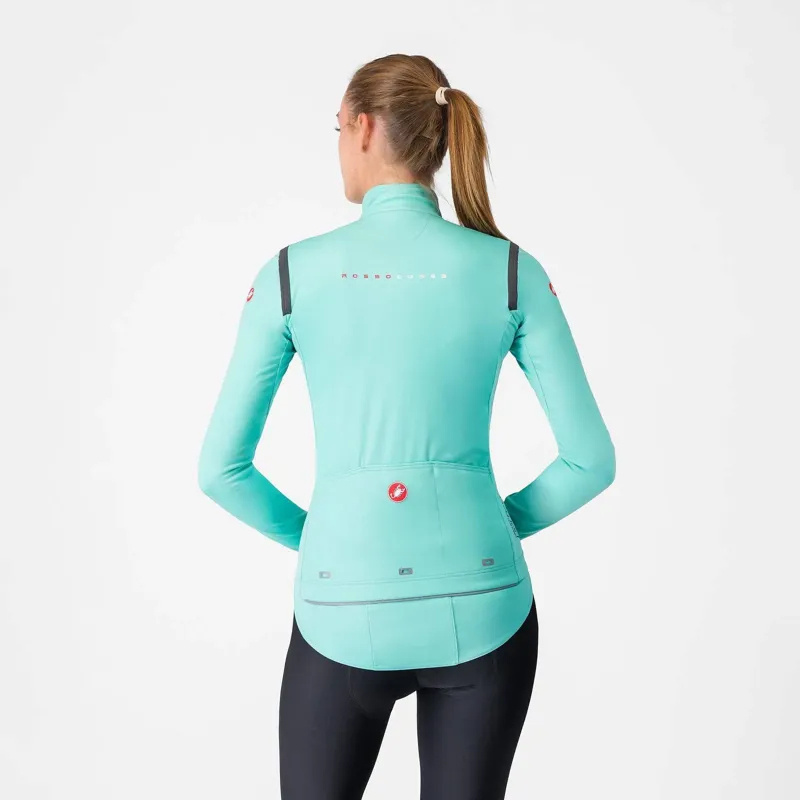 2025 Castelli Perfetto RoS 3 Women's Jacket : Pool Blue/Black Reflex-1