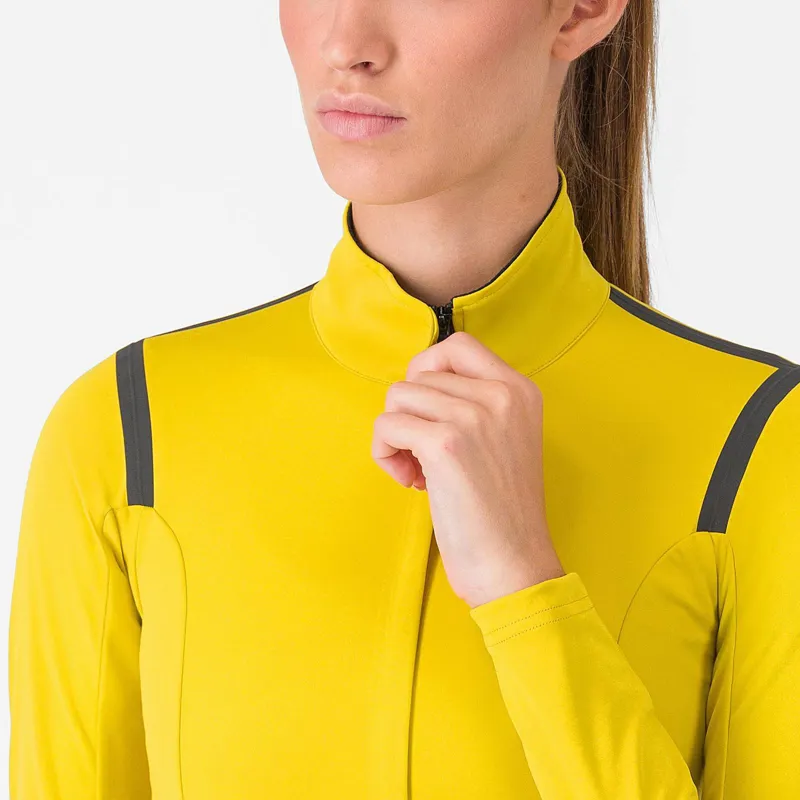 2025 Castelli Perfetto RoS 3 Women's Jacket: Mango Mojito/Black Reflex-3