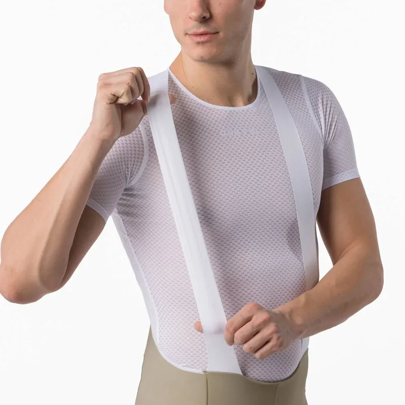 Castelli Free Aero Race S Kit Bib Shorts in Elmwood / White-6