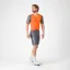 Castelli Saturday Morning Skin Suit in Vivid Orange / Smoky Grey
