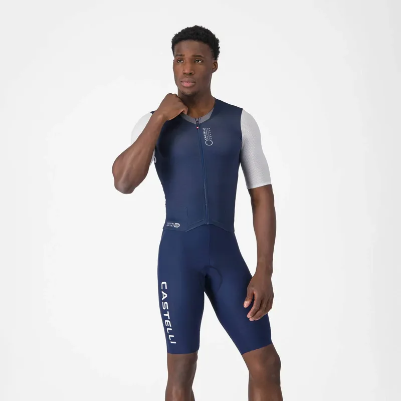 Castelli Saturday Morning Skin Suit in Belgian Blue / White-2