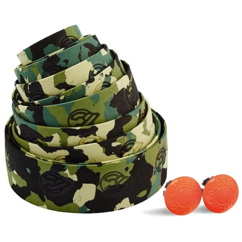Cinelli Cork handlebar Bar Tape in Camo Green