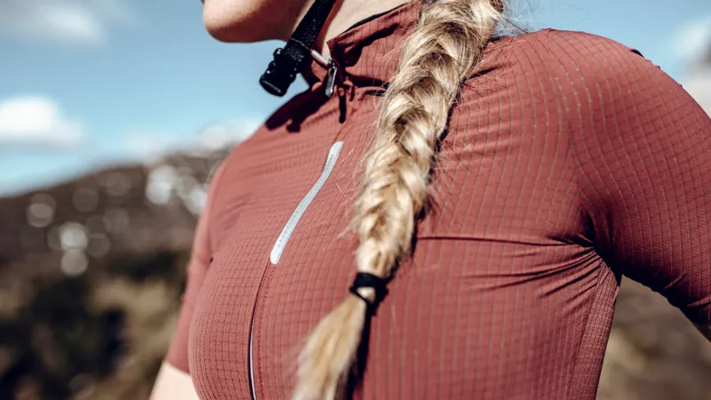 Q36.5 Womens Pinstripe PRO Short Sleeve Cycling Jersey : SIENA-2