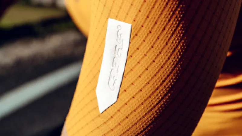 Q36.5 Womens Pinstripe PRO Short Sleeve Cycling Jersey : ORANGE-4