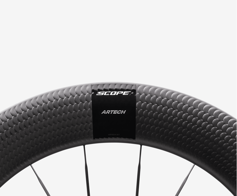 Scope ARTECH 8.T 85mm Carbon Disc TT Wheelset : WHITE-4
