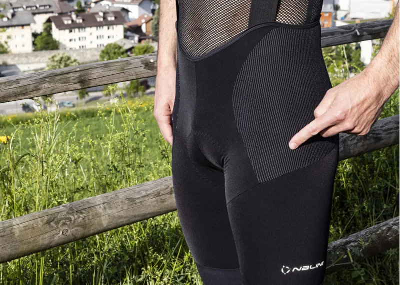 Nalini Dyneema Bib Short : Grey / Black-4