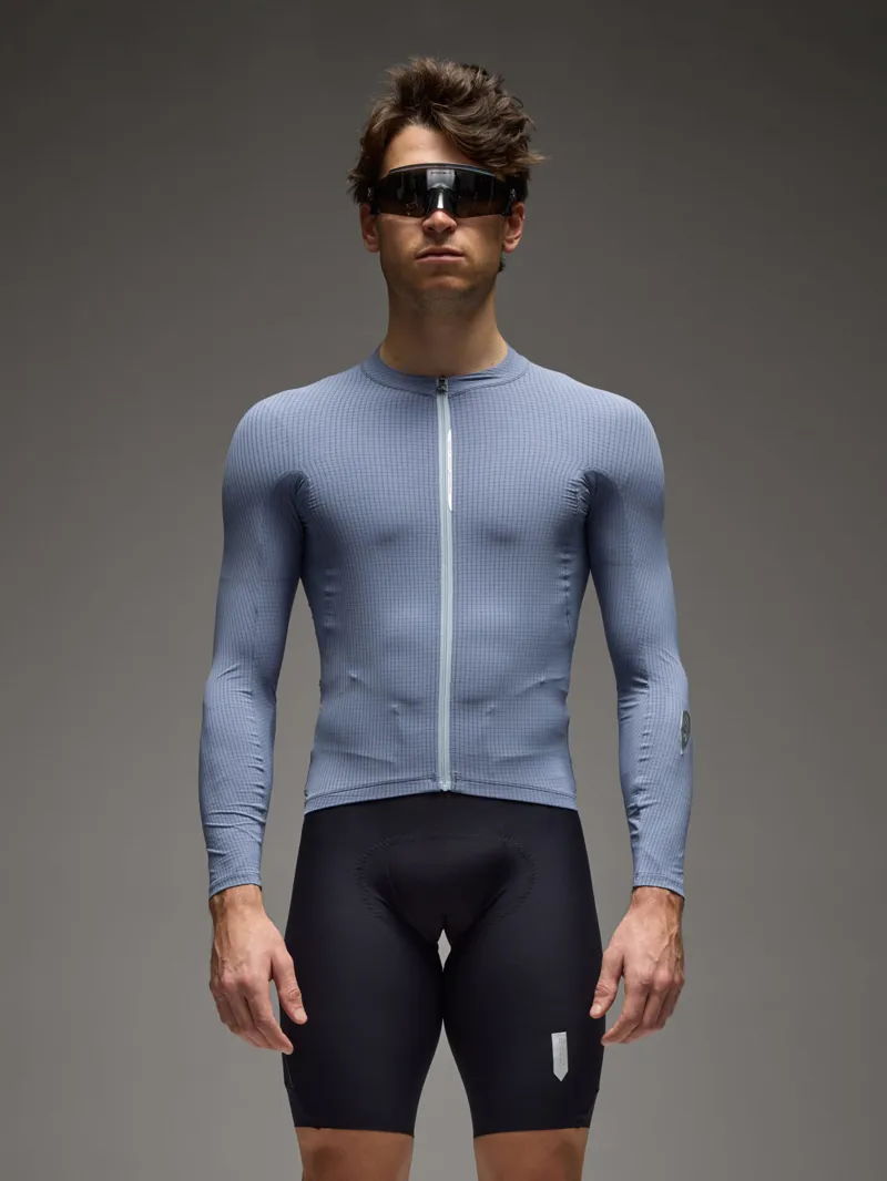 Q36.5 Dottore Pro Long Sleeve Jersey : GRISAILLE BLUE-2