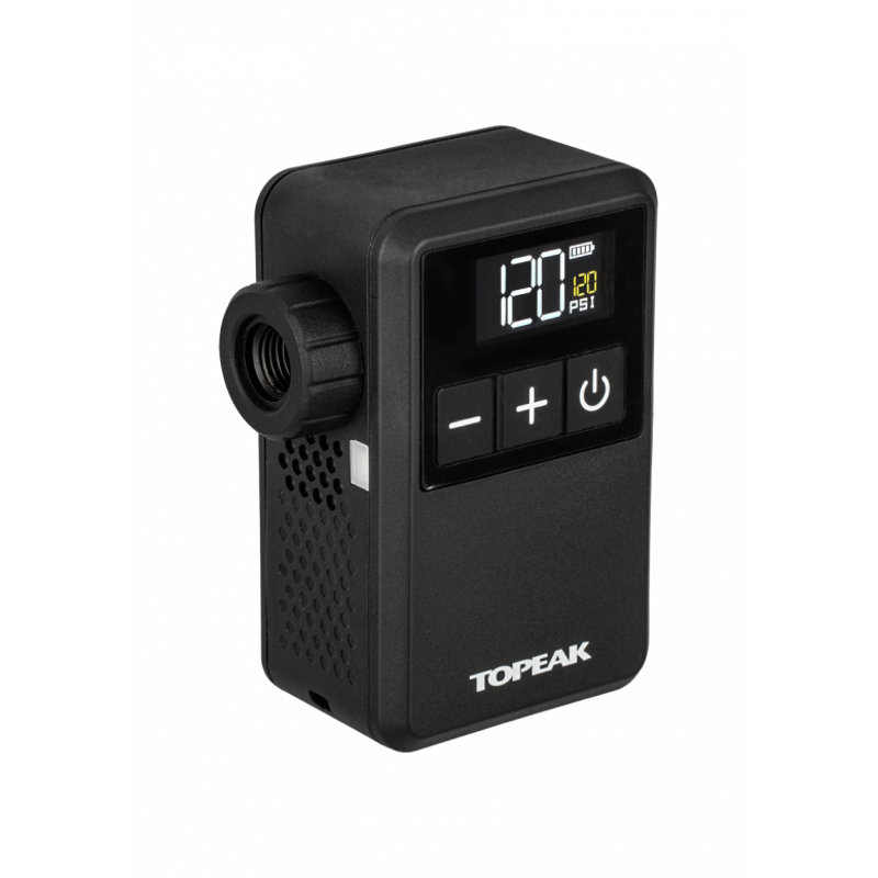Topeak V2 E-Booster Digital Mini Electric Inflator in Black
