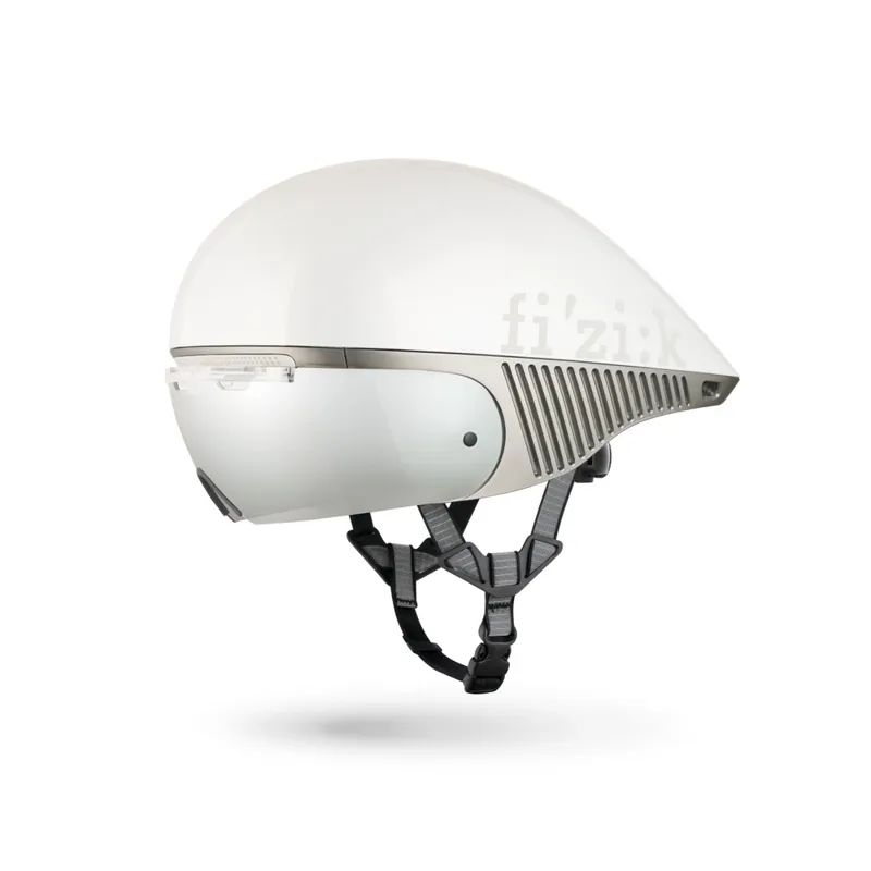 Fizik KUNEE Time Trial and Triathlon Aero Cycling Helmet : WHITE-2