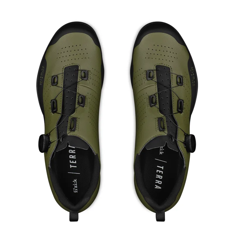 Fizik TERRA ATLAS Gravel and Adventure Shoes : Army Green / Black-1