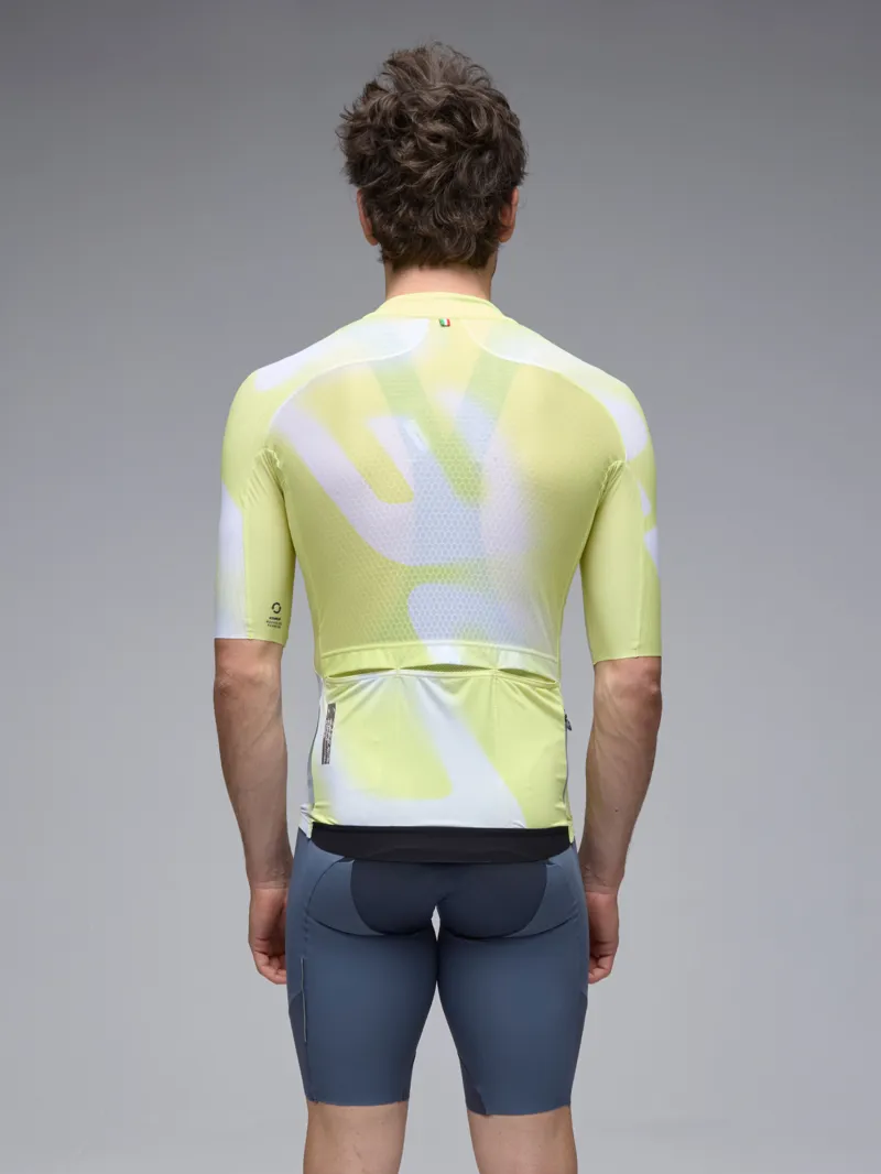 Q36.5 Gregarius PRO Jersey : BIG LOGO : FLUO YELLOW-3