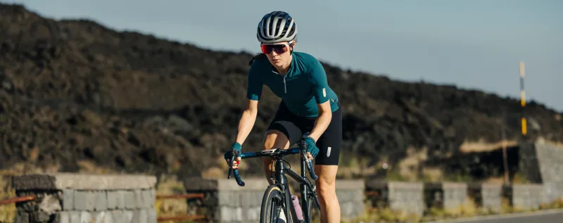 Q36.5 Womens Pinstripe PRO Short Sleeve Jersey : AUSTRALIAN GREEN-5