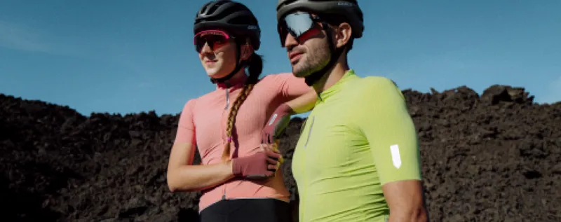 Q36.5 Womens Pinstripe PRO Short Sleeve Cycling Jersey : ROSA-4