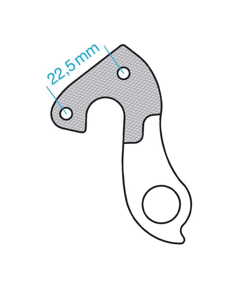 Union GH-056 Derailleur Hanger : Pinarello Frames with 22.5mm Spacing-1