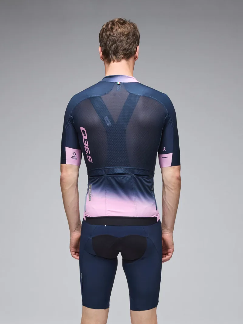 Q36.5 Gregarius PRO Jersey : COLLAR FADE : NAUTICA BLUE-3