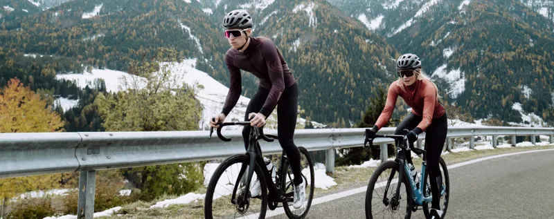 Q36.5 Gregarius Hybrid Dolomites Long Sleeve Jersey : COFFEE-4
