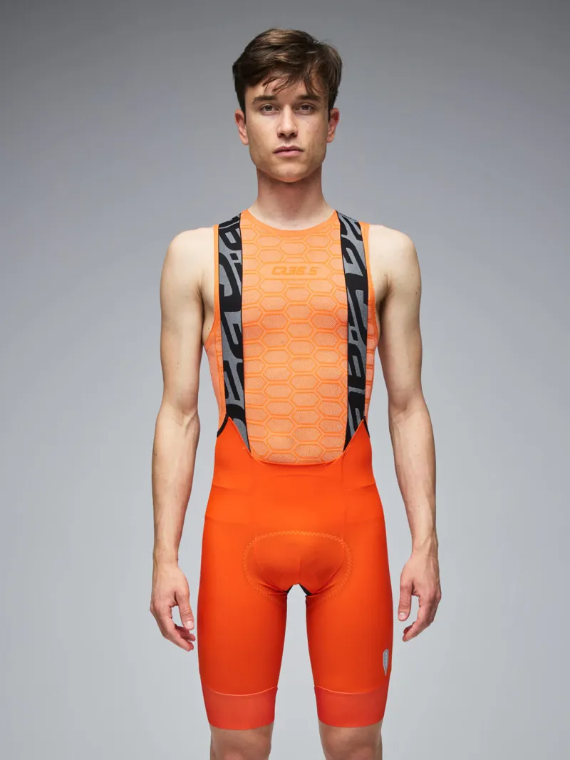 Q36.5 Gregarius PRO Bib Short : POPPY ORANGE-1
