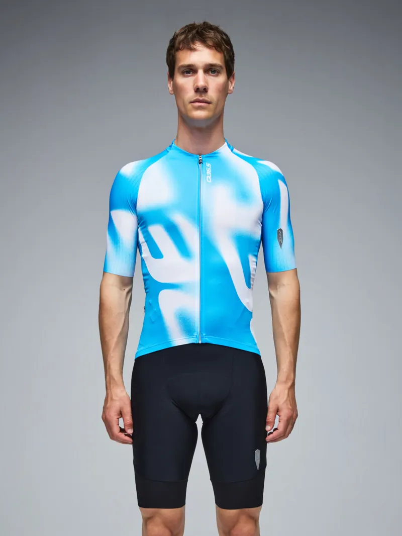 Q36.5 Gregarius PRO Jersey : BIG LOGO : MALIBU BLU-1