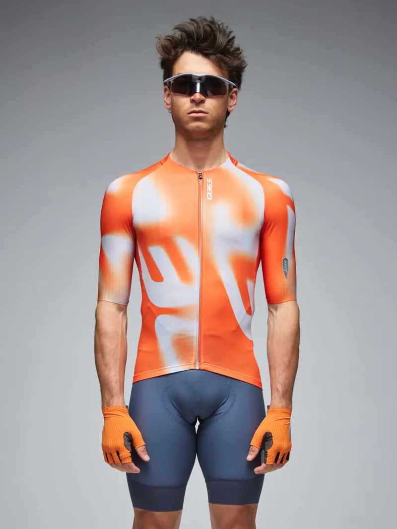 Q36.5 Gregarius PRO Jersey : BIG LOGO : POPPY ORANGE-1