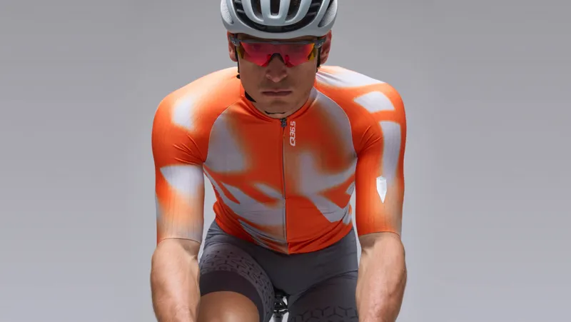 Q36.5 Gregarius PRO Jersey : BIG LOGO : POPPY ORANGE-5