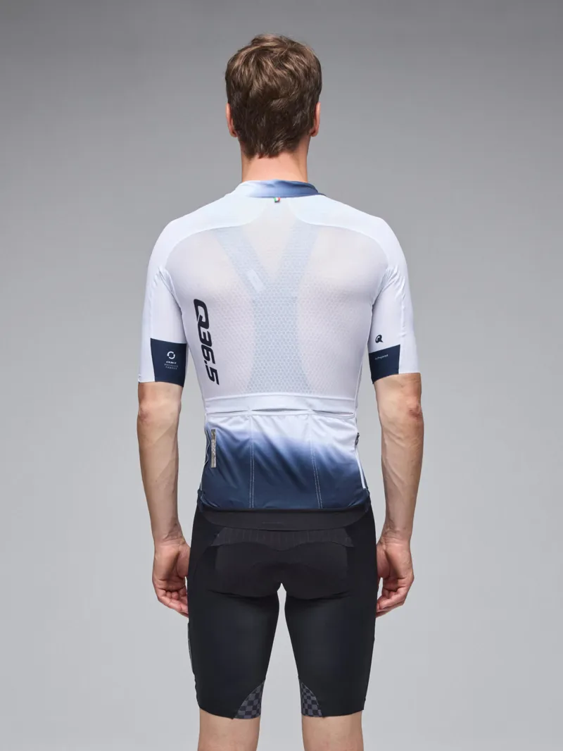 Q36.5 Gregarius PRO Jersey : COLLAR FADE : WHITE-3