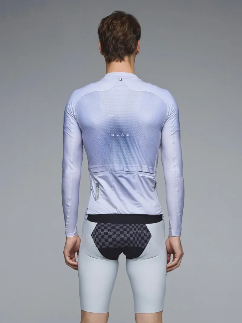 Q36.5 Gregarius Hybrid Light QLAB Long Sleeve Jersey : Ice Grey-3
