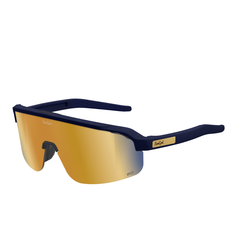 SunGod FORTY2s : Matte Navy Blue Frame with 8KO Gold Lens-1
