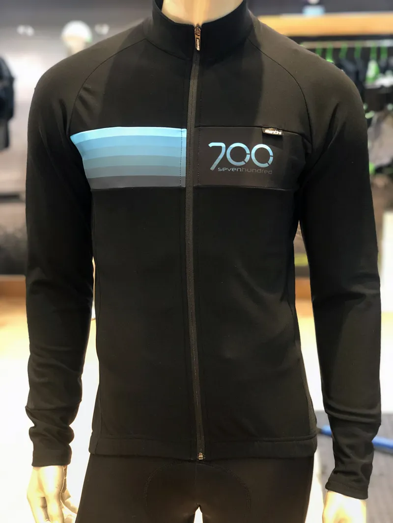 700 Gradient Aquazero Long Sleeve Thermal Cycling Jersey : Black-2