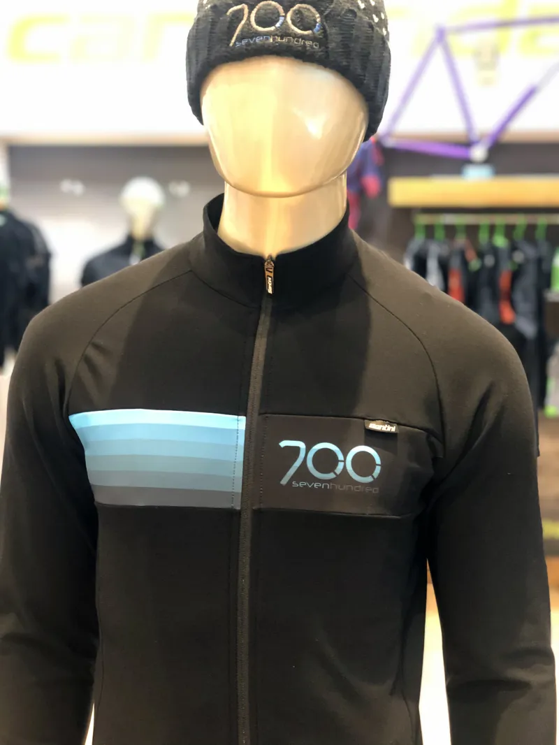 700 Gradient Aquazero Long Sleeve Thermal Cycling Jersey : Black-5