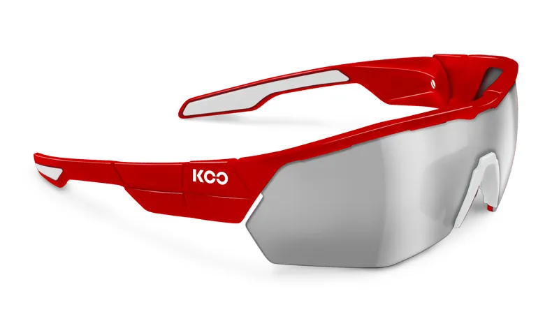 Koo OPEN CUBE Sunglasses : Red with Smoke Mirror Lens