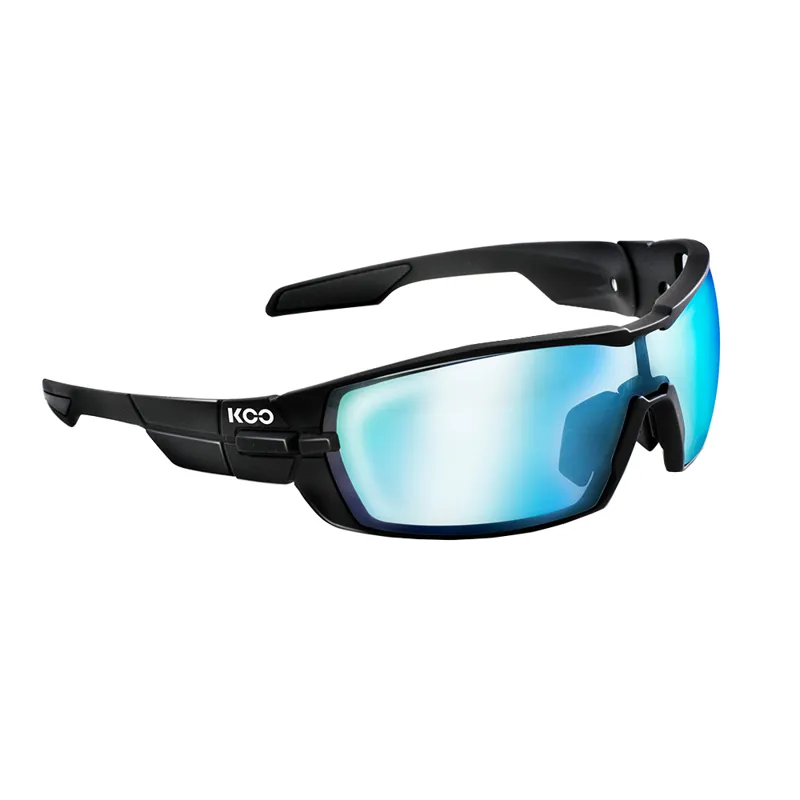 Koo OPEN Sunglasses : Matt Black - Super Blue : SMALL
