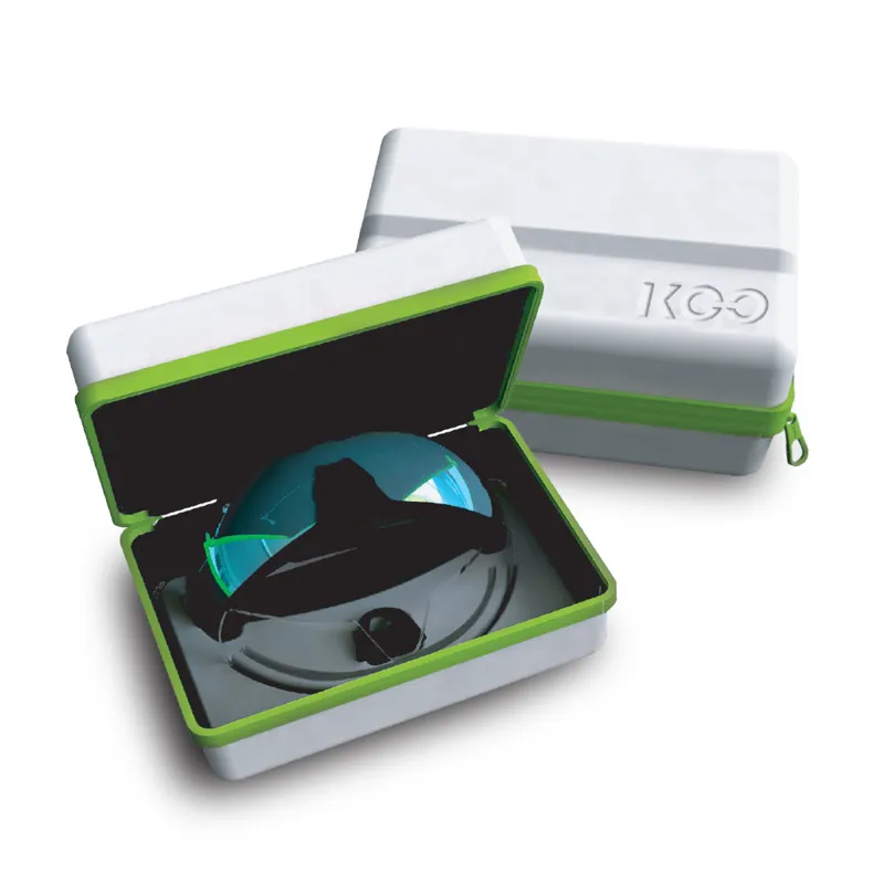 Koo OPEN Sunglasses: Black/Lime with Smoke Mirror Lens-2