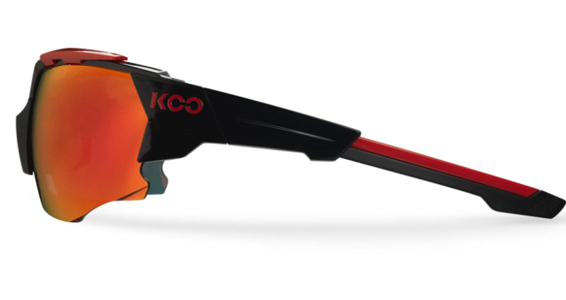 Koo ORION Cycling Sunglasses : Black / Red - Red Mirror-2
