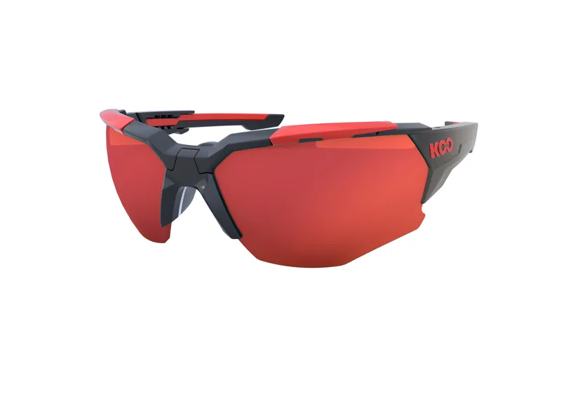Koo ORION Cycling Sunglasses : Black / Red - Red Mirror
