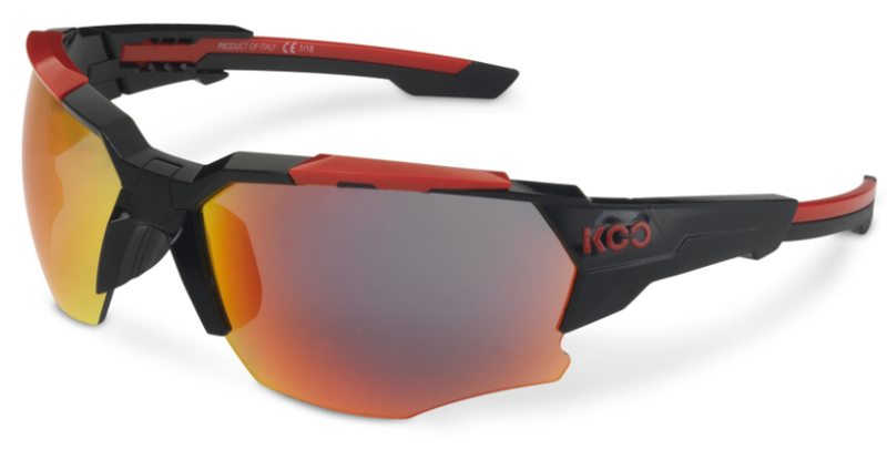 Koo ORION Cycling Sunglasses : Black / Red - Red Mirror-1