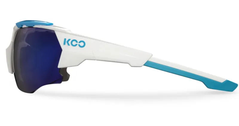Koo ORION Cycling Sunglasses : White / Light Blue - Blue Night-1