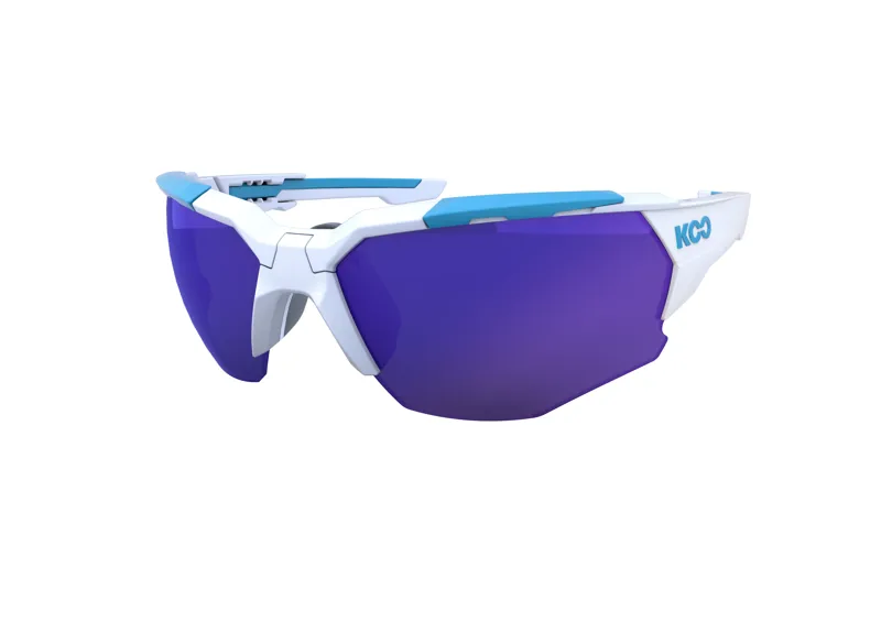 Koo ORION Cycling Sunglasses : White / Light Blue - Blue Night