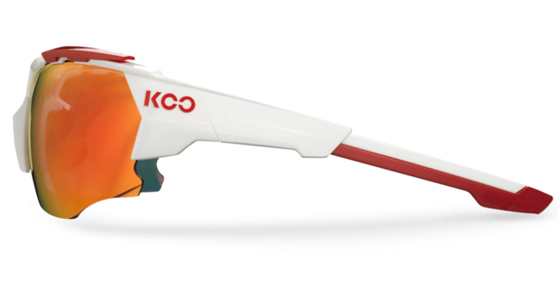Koo ORION Cycling Sunglasses : White / Red - Red Mirror-2