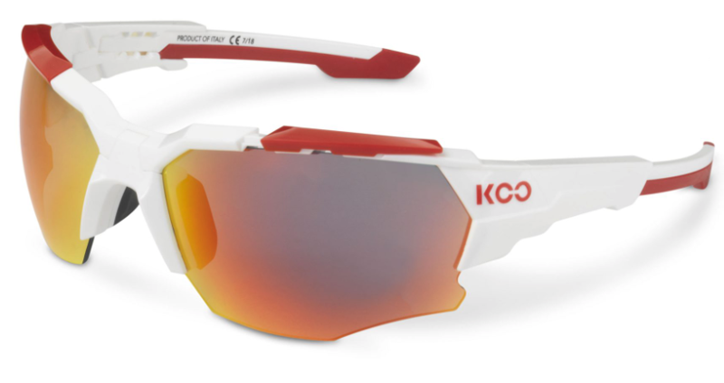 Koo ORION Cycling Sunglasses : White / Red - Red Mirror-1