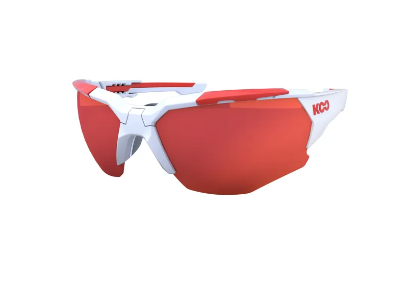 Koo ORION Cycling Sunglasses : White / Red - Red Mirror