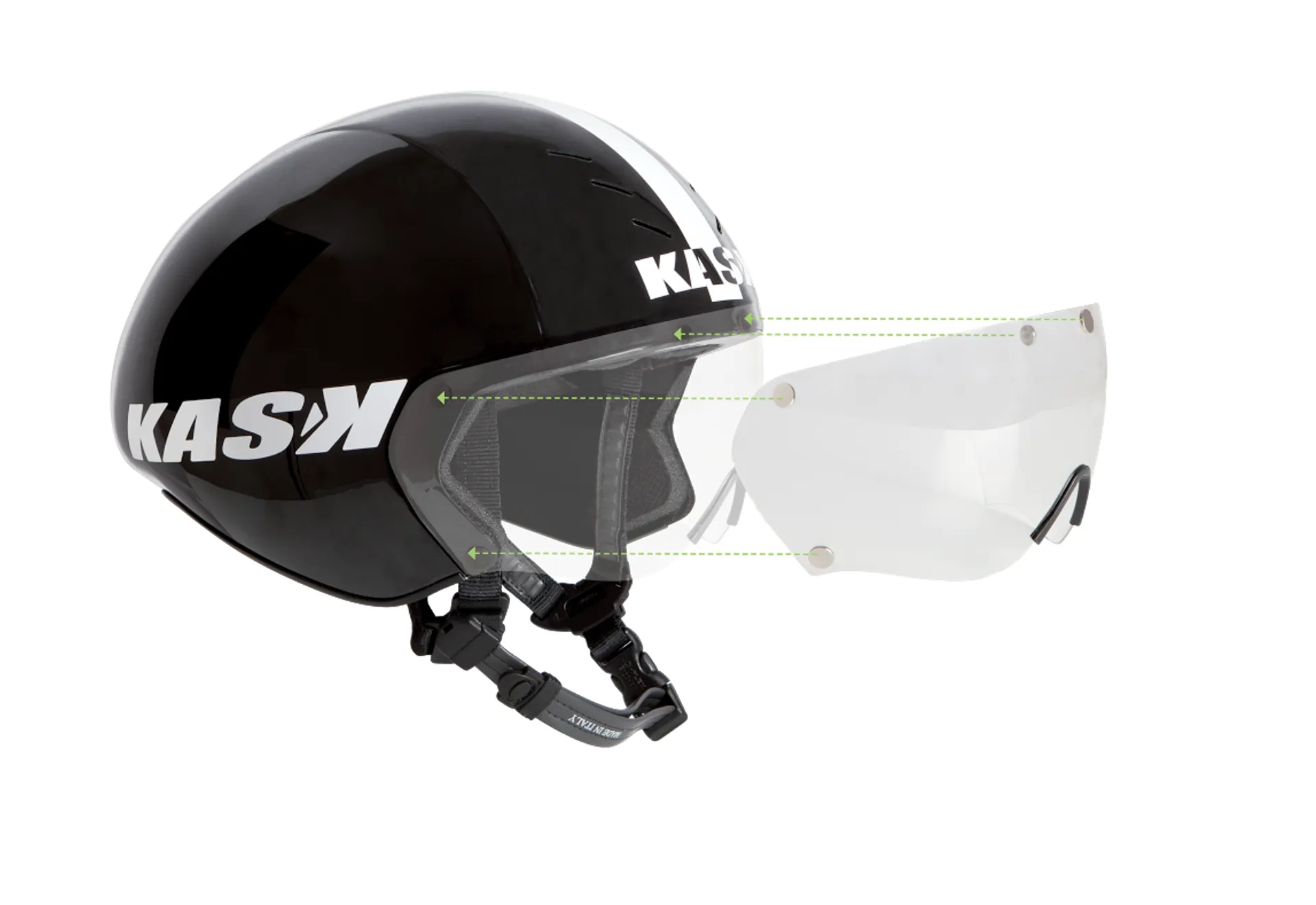 Pro Evo Asama Kask Bambino Silver Mirror Visor For Bambino Helmet