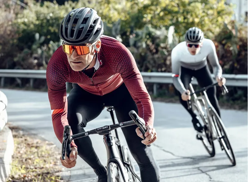 Q36.5 Made in Italy R2 Long Sleeve Cycling Jersey : SIENA RED-8