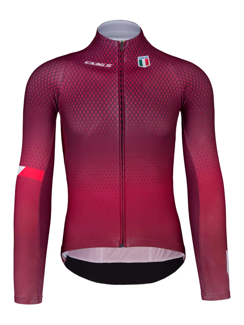 Q36.5 Made in Italy R2 Long Sleeve Cycling Jersey : SIENA RED