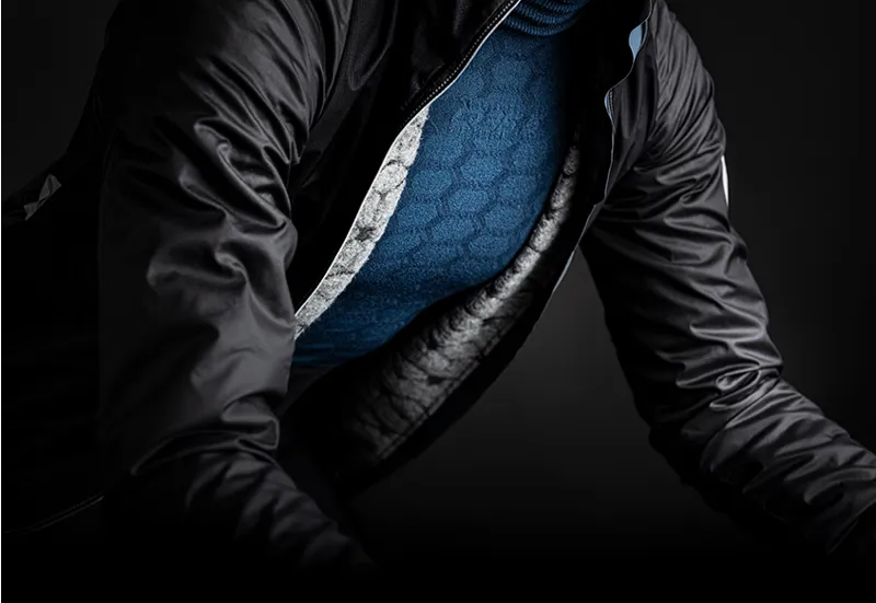 Q36.5 Mens Adventure Winter Jacket : NAVY BLUE-3